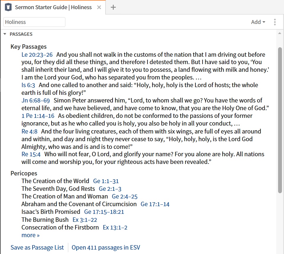 Sermon Starter Guide – Verbum Support