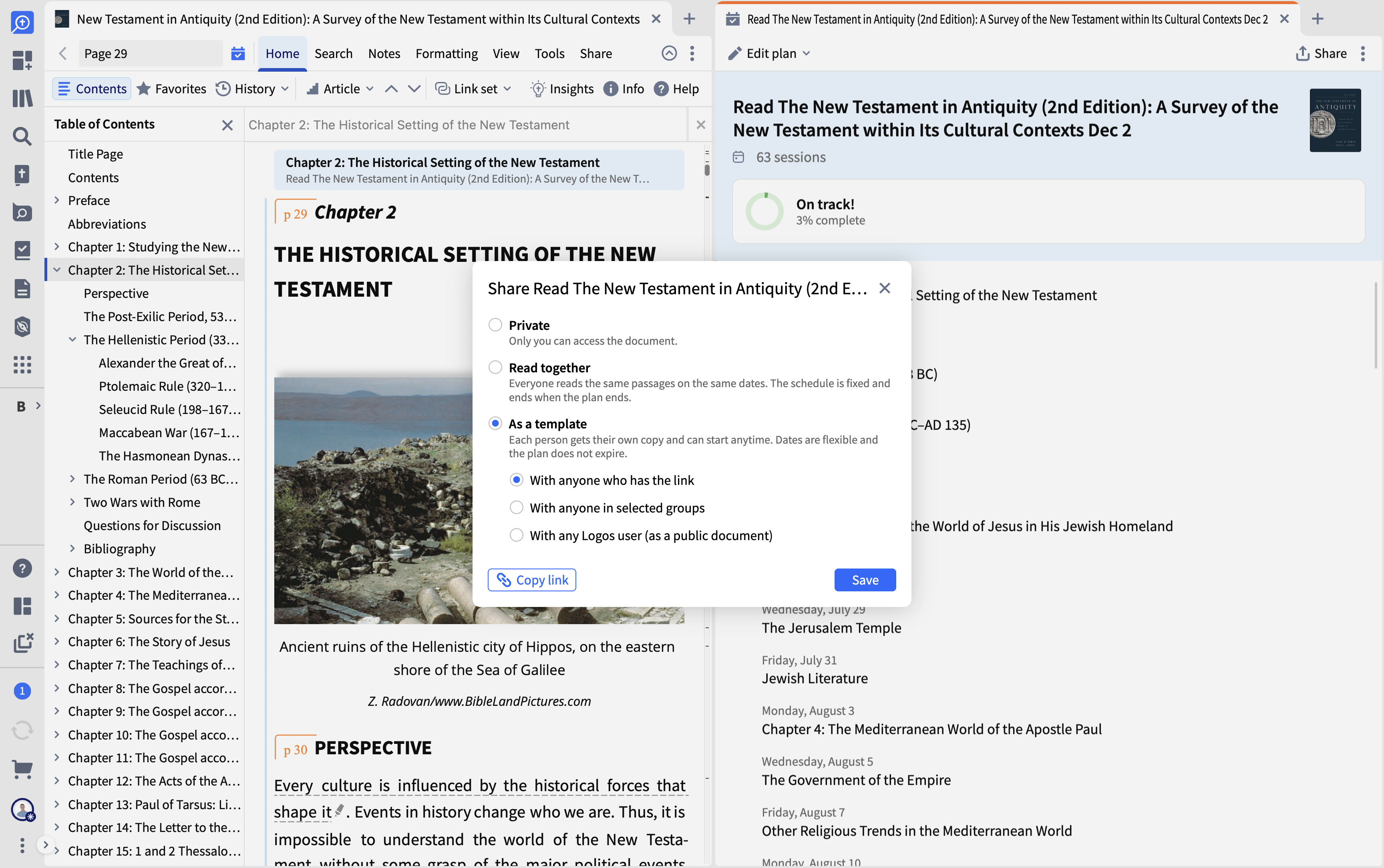 Share Plan with a Group