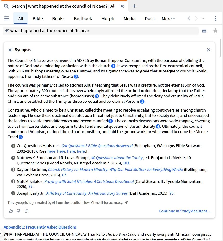 Smart Search (All) Results Showing Synopsis
