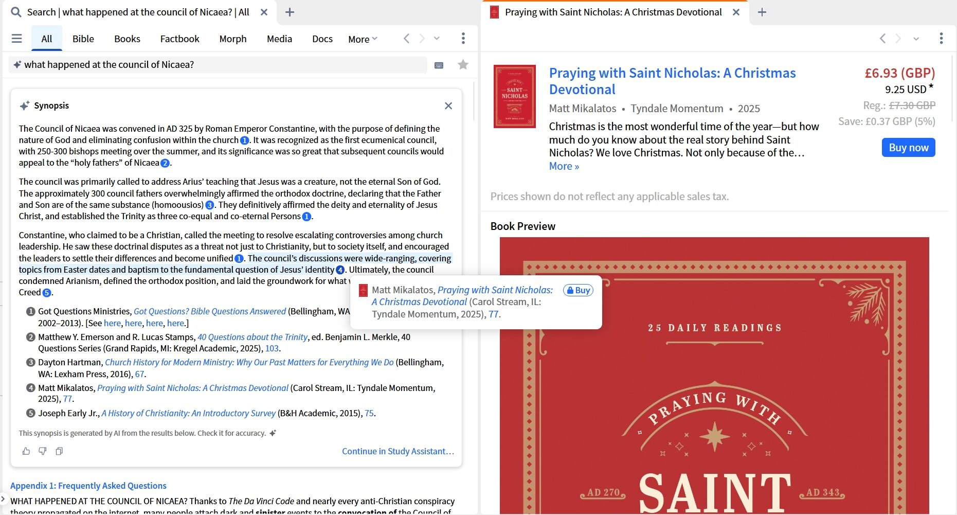 Smart Search Synopsis - Hover And Click Unowned Resource