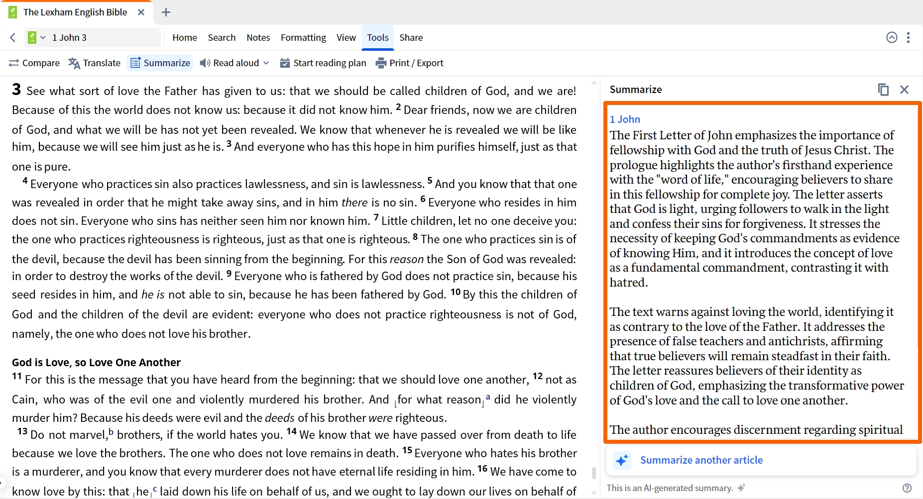 Summary Of Bible Book