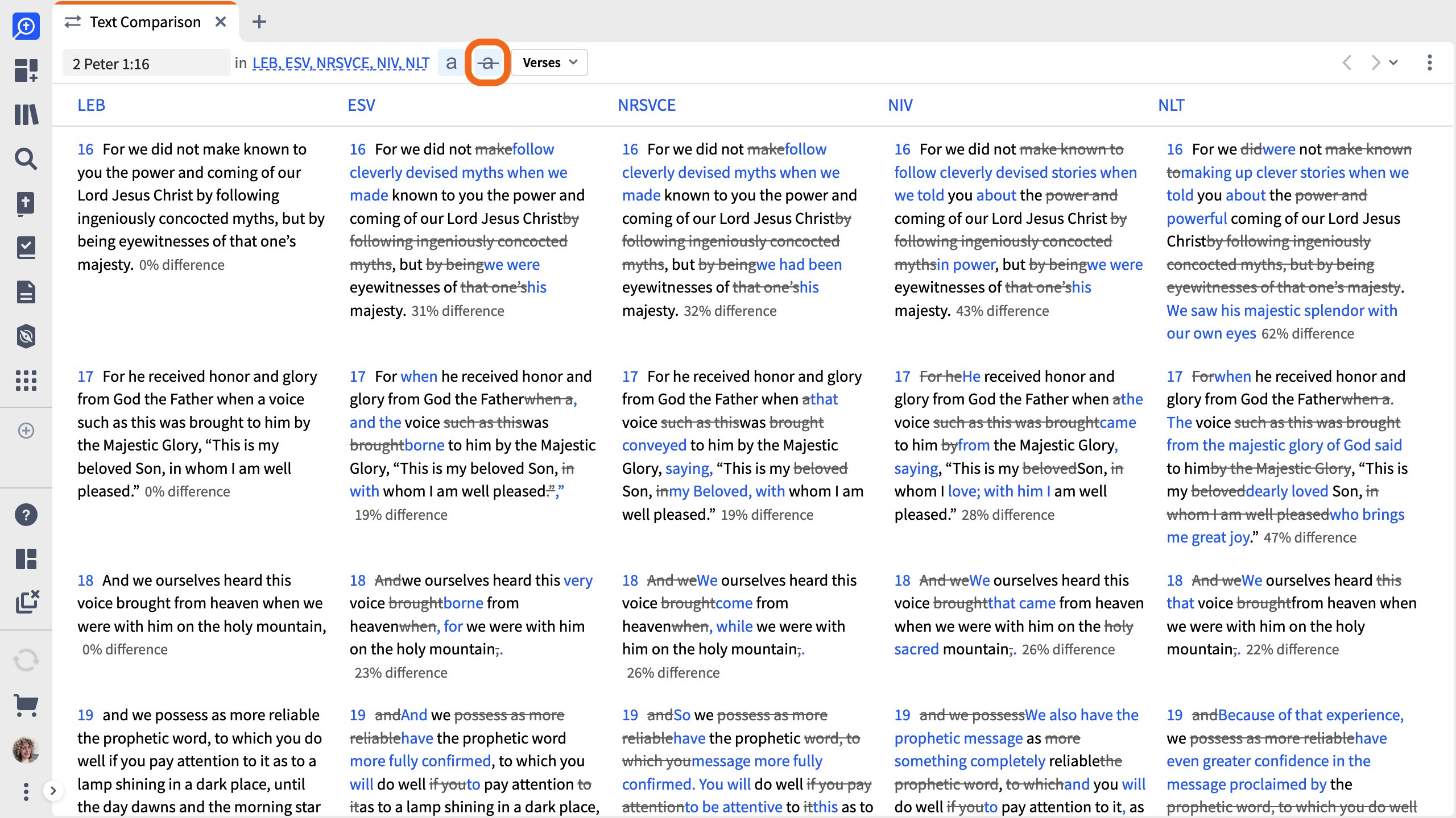 Click Show Base Text Icon