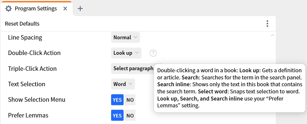 Double Click Actions