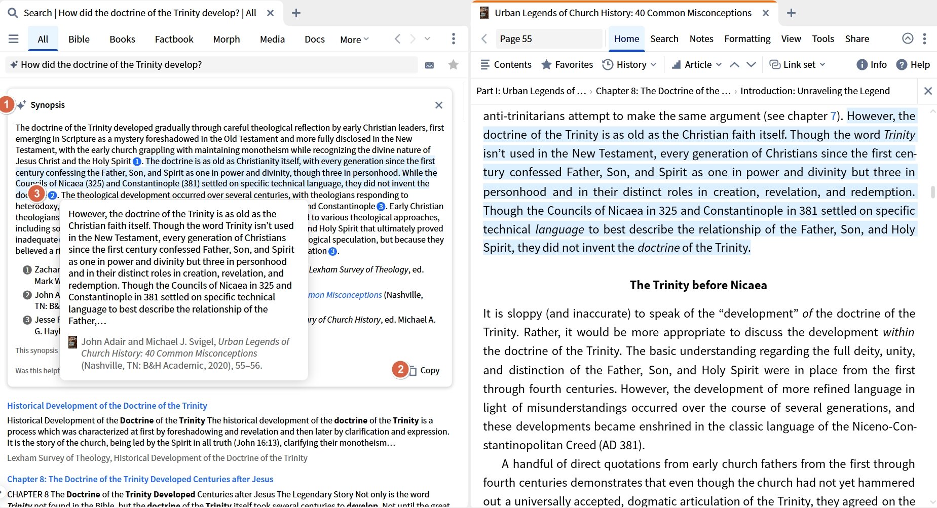 All Search - History Of The Doctrine Of The Trinity (V45)