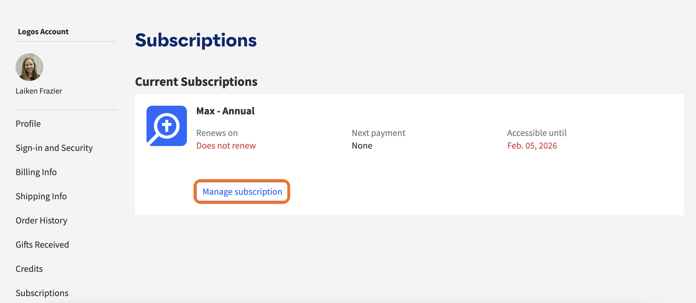 5 Manage Subscription